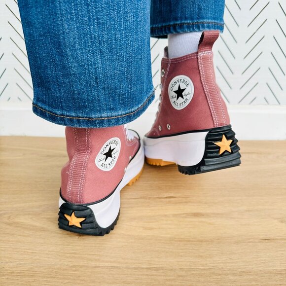 ⭐Converse Run Star Hike Hi Platform Sz 7.5 Women's Shoes Brown Sneakers A00852C⭐ - Picture 6 of 13